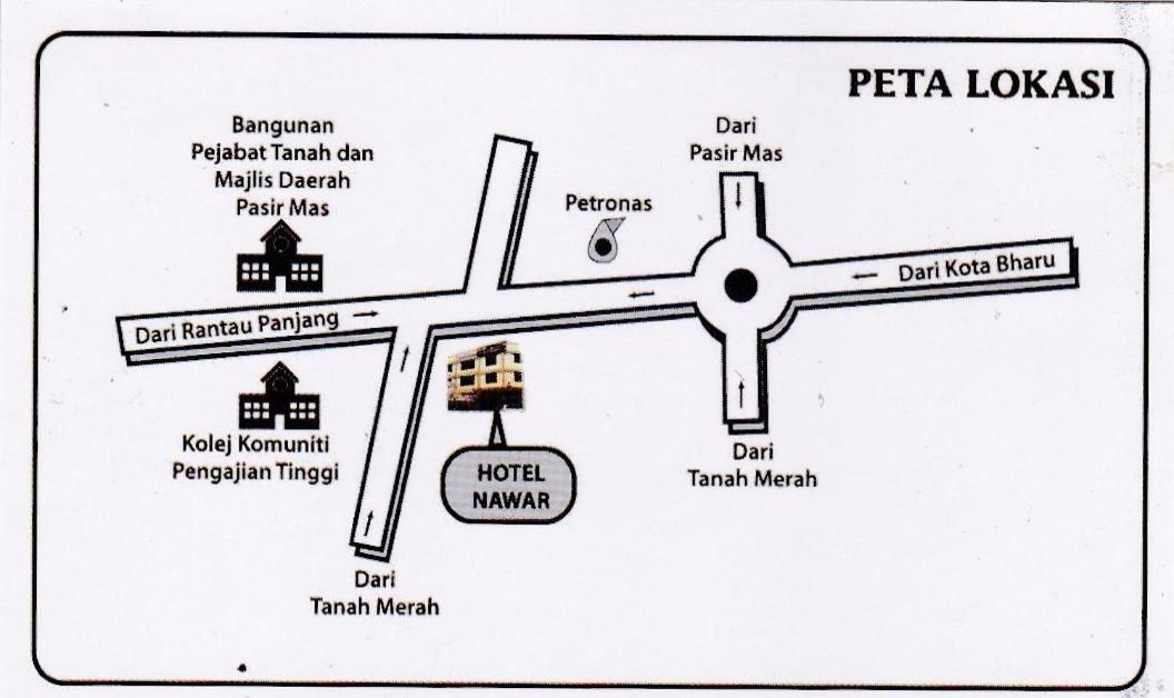 Hotel Nawar Pasir Mas Esterno foto
